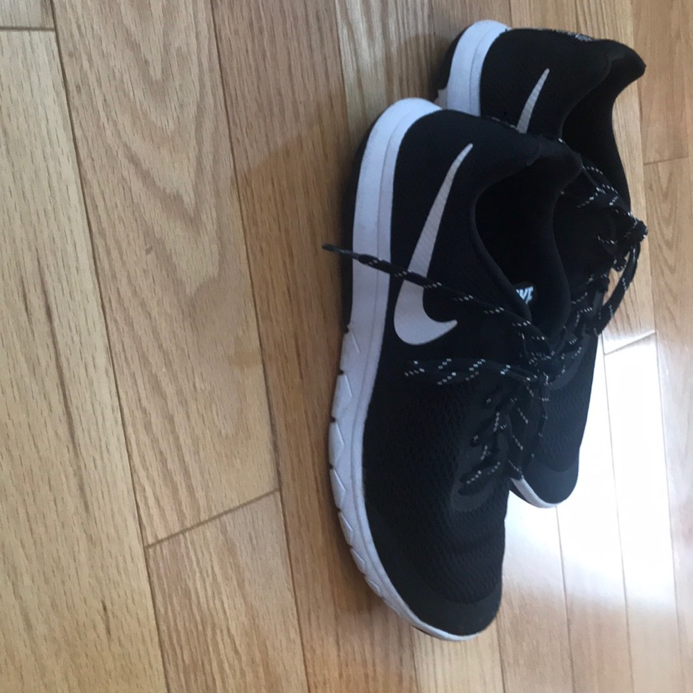 Black and white Nike sneakers